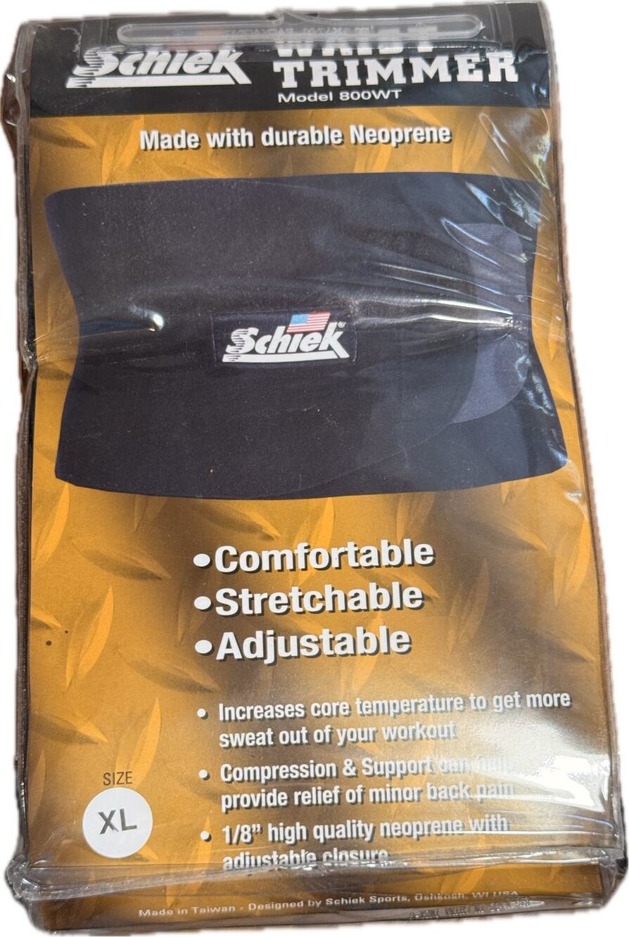 New Schiek Waist Trimmer Model 800WT Size XL Neoprene Sweat Belt Support NIP